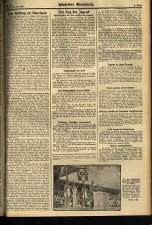 Zweite Ausgabe vom Freitag, den 29. Juli 1938.