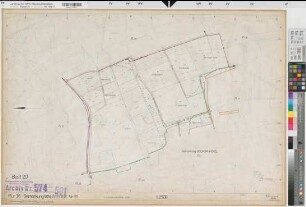 Walstedde (Drensteinfurt), Flurbereinigung Walstedde, Bl. 20 Zuteilungskarte Walstedde Flur 36, Bockum-Hövel Flur 2 u. 5