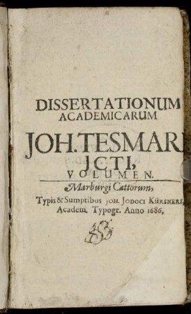 Dissertationum Academicarum