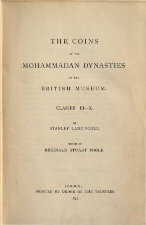 Catalogue of Oriental Coins in the British Museum. II