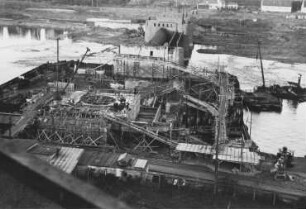 Bau Kraftwerk Koblenz/Mosel