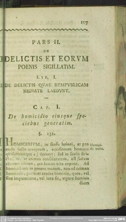 Pars II. De Delictis Et Eorum Poenis Sigillatim