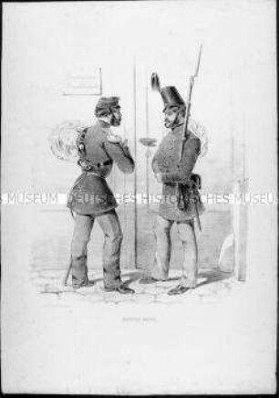 National-Garde (aus: 11 Erinnerungsbilder aus Wiens Oktobertagen)
