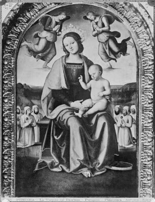 Thronende Madonna mit Kind