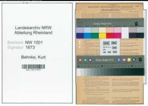 Entnazifizierung Kurt Behnke, geb. 16.06.1913 (Friseur)