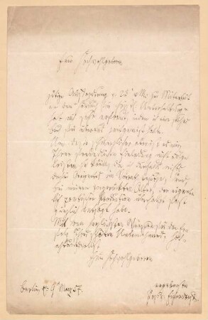 Joseph von Eichendorff (1788 - 1857) Autographen: Briefe von Joseph von Eichendorff an verschiedene Adressaten - BSB Autogr.Cim. Eichendorff, Joseph von, 2. Joseph von Eichendorff (1788 - 1857) Autographen: Brief von Joseph von Eichendorff an Ludwig Lang - BSB Autogr.Cim. Eichendorff, Joseph von.2