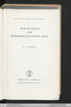 Der Aufstieg der mohammedanischen Frau
