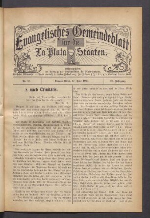 No. 25. 17. Juni 1914