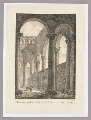 Ruines d’une salle du Palais de Sallah Eddin dans le Château du Caire