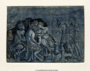 Thetis, den Chiron zur Erziehung Achills auffordernd