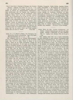 431-432 [Rezension] Iselin, Emil L., Der Untergang der christlichen Kirche in Nordafrika