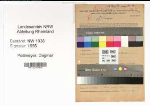 Entnazifizierung Dagmar Pottmeyer , geb. 15.03.1890 ()