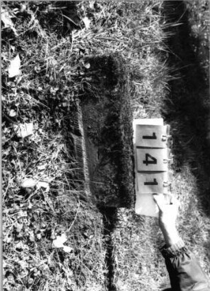 Grabstein 141 (Index: 99791896) Zustand: Fragment Besonderheit: kein Formblatt vorhanden: Grabstein 141