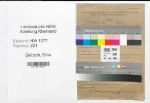 Entnazifizierung Erna Delitsch , geb. 16.11.1915 (Verputzerin)