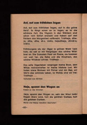 Auf, auf zum fröhlichen Jagen