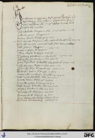 [fol. 62] Rektorat Georg Northofer 1501