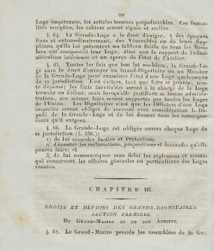 Chapitre III. Droits Et Devoirs Des Grands-Dignitaires.
