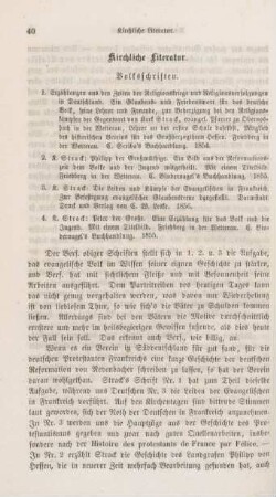 40-45 Kirchliche Literatur