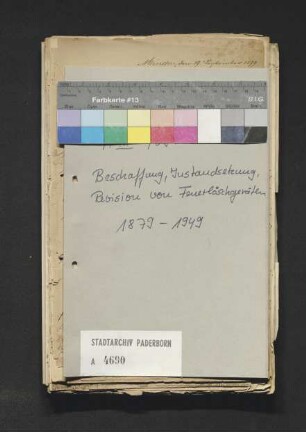 Beschaffung, Instandsetzung, Revision der Feuerlöschgeräte