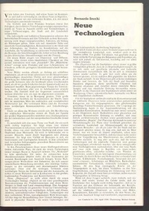 Neue Technologien