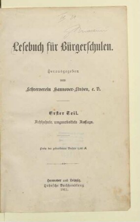 Teil 1, [Schülerband]: [Teil 1, [Schülerband]]