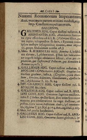 Nummi Romanorum Imperatorum Ærei, mamximam partem minimi moduli, ...