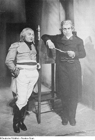 Porträtaufnahmen des Schauspielers Walter Franck