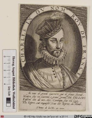 Bildnis Karl (Charles) IX., König von Frankreich (reg. 1560-74)