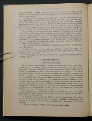 a) Städtischer Grundbesitz.