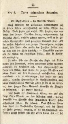 Nro. 3. Terra miraculosa Saxoniae