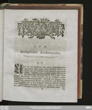 Antiquitates Arnsburgenses.