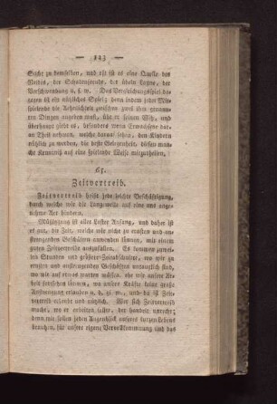 65. Zeitvertreib.