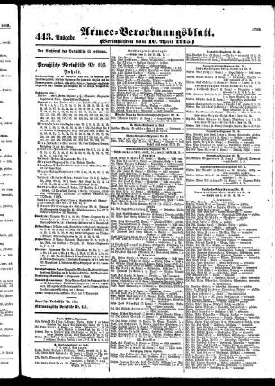 443.Ausgabe. Samstag, 10. April 1915