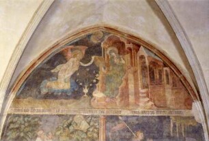 Wandgemälde im Kreuzgang, Prag, Neustadt, Tschechische Republik