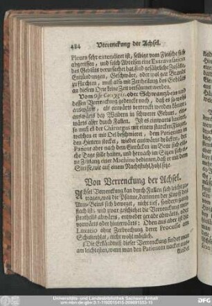 Von Verrenckung der Achsel.