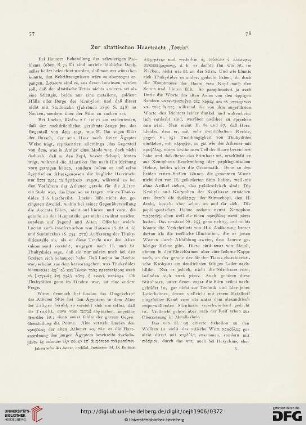 9.1906: Zur altattischen Haartracht 'Tettix'
