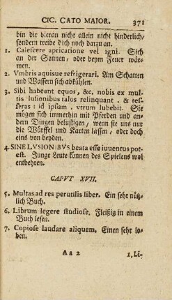 Caput XVII.