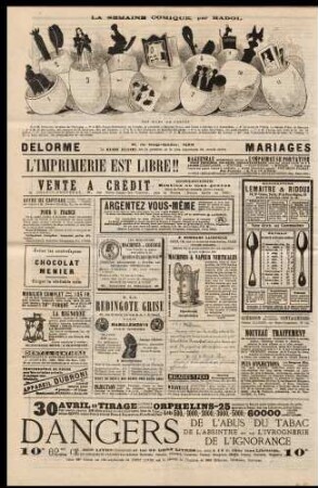 La semaine comique, par Hadol