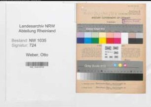 Entnazifizierung Otto Weber , geb. 04.11.1885 (Markscheider)