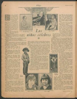 Los niños célebres