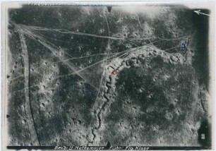Foto der Stellungen südlich von Ornes (Luftbild)