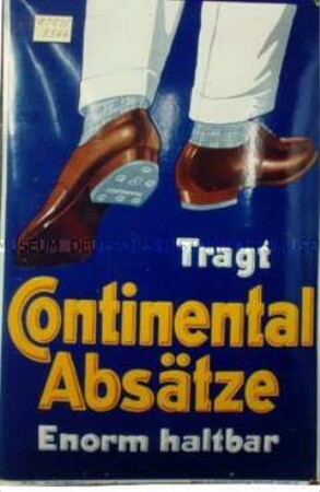 Werbeschild "Continental Absätze"