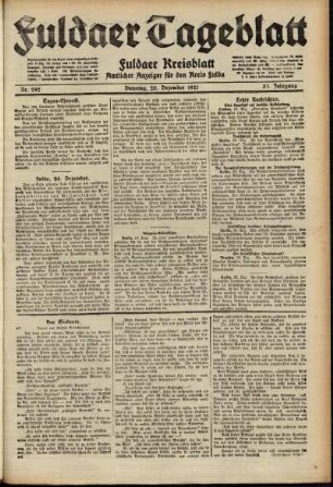 Ausgabe vom Dienstag, den 20. Dezember 1921.