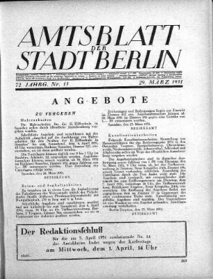 1931,13: Nr. 13, 29. März 1931
