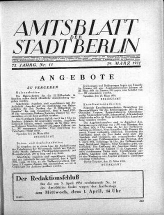 1931,13: Nr. 13, 29. März 1931