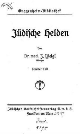 In: Jüdische Helden ; Band 2