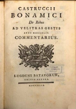 De rebus ad Velitras gestis ... commentarius