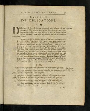 41-56, Capvt III. De Obligatione. Capvt IV. De Impvtatione.