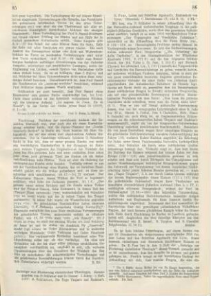 85-86 [Rezension] Beiträge zur Förderung christlicher Theologie ; 1,3.1897