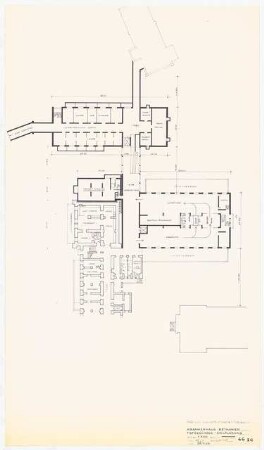 Evangelisches Diakonissenkrankenhaus Bethanien, Berlin-Kreuzberg Umbau. Hauptgebäude: TG Zielplanung 1:200